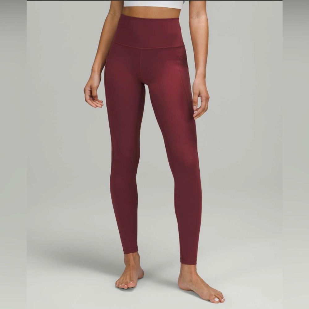 Lululemon Align High-Rise Pant with Pockets 28"Mulled Wine size 4